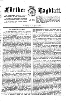 Fürther Tagblatt Samstag 17. Januar 1863