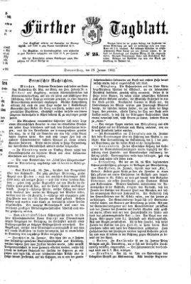 Fürther Tagblatt Donnerstag 29. Januar 1863