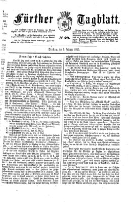 Fürther Tagblatt Dienstag 3. Februar 1863