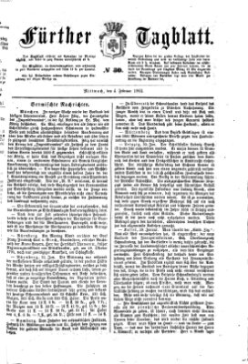 Fürther Tagblatt Mittwoch 4. Februar 1863