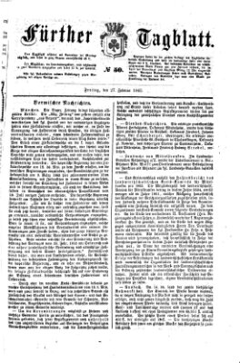 Fürther Tagblatt Freitag 27. Februar 1863