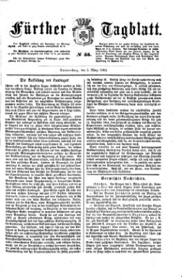 Fürther Tagblatt Donnerstag 5. März 1863