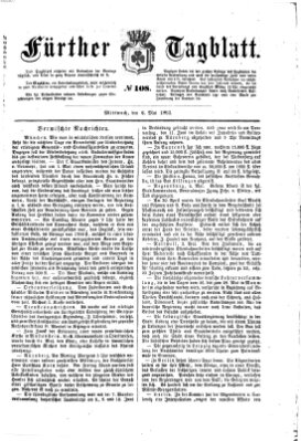 Fürther Tagblatt Mittwoch 6. Mai 1863