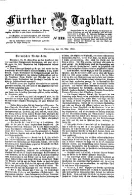 Fürther Tagblatt Sonntag 10. Mai 1863