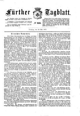 Fürther Tagblatt Dienstag 26. Mai 1863