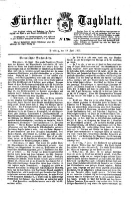 Fürther Tagblatt Freitag 19. Juni 1863