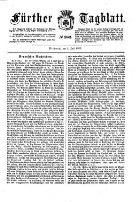 Fürther Tagblatt Mittwoch 8. Juli 1863