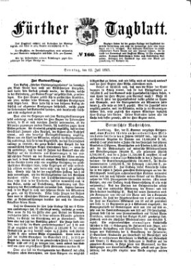 Fürther Tagblatt Sonntag 12. Juli 1863