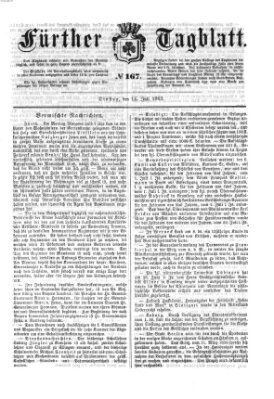 Fürther Tagblatt Dienstag 14. Juli 1863