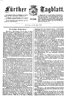 Fürther Tagblatt Freitag 24. Juli 1863