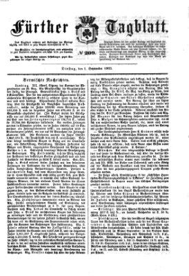 Fürther Tagblatt Dienstag 1. September 1863