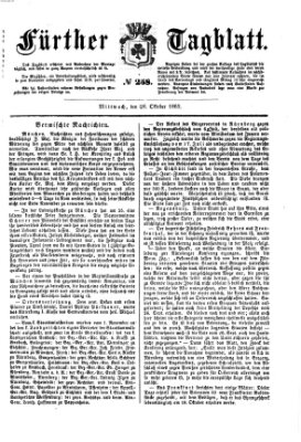 Fürther Tagblatt Mittwoch 28. Oktober 1863