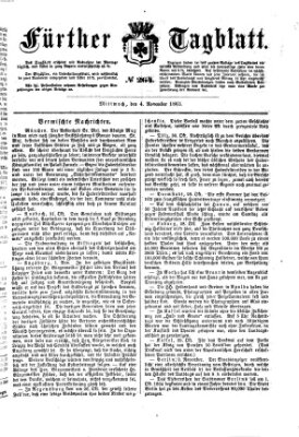 Fürther Tagblatt Mittwoch 4. November 1863