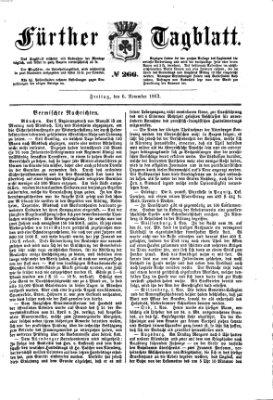 Fürther Tagblatt Freitag 6. November 1863