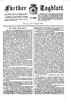 Fürther Tagblatt Sonntag 6. Dezember 1863