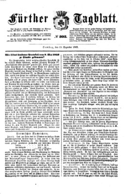 Fürther Tagblatt Samstag 19. Dezember 1863