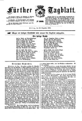 Fürther Tagblatt Freitag 25. Dezember 1863