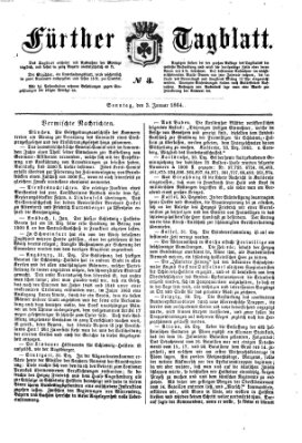 Fürther Tagblatt Sonntag 3. Januar 1864