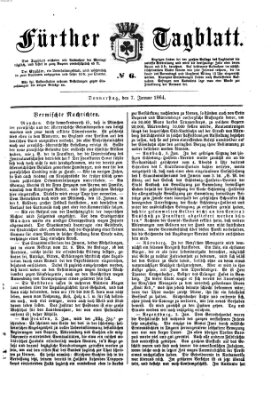 Fürther Tagblatt Donnerstag 7. Januar 1864