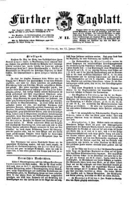 Fürther Tagblatt Mittwoch 13. Januar 1864