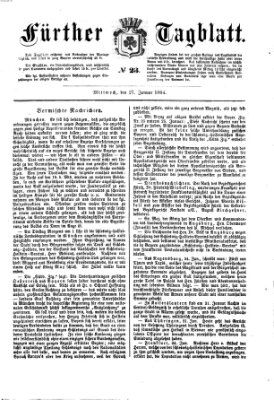 Fürther Tagblatt Mittwoch 27. Januar 1864