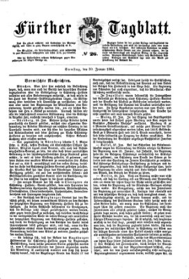 Fürther Tagblatt Samstag 30. Januar 1864