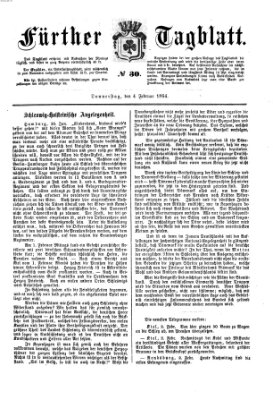 Fürther Tagblatt Donnerstag 4. Februar 1864