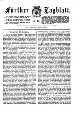 Fürther Tagblatt Sonntag 7. Februar 1864