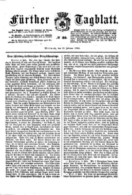 Fürther Tagblatt Mittwoch 10. Februar 1864