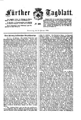 Fürther Tagblatt Sonntag 14. Februar 1864