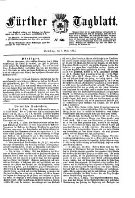 Fürther Tagblatt Samstag 5. März 1864