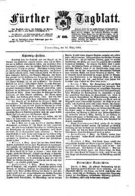 Fürther Tagblatt Donnerstag 10. März 1864