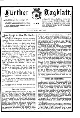 Fürther Tagblatt Freitag 11. März 1864