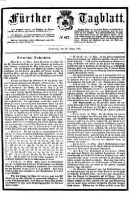 Fürther Tagblatt Freitag 18. März 1864