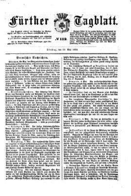 Fürther Tagblatt Dienstag 10. Mai 1864