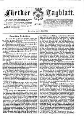 Fürther Tagblatt Samstag 21. Mai 1864