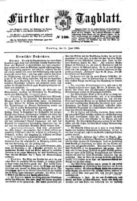Fürther Tagblatt Samstag 11. Juni 1864
