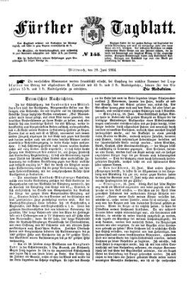 Fürther Tagblatt Mittwoch 29. Juni 1864