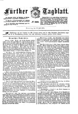 Fürther Tagblatt Sonntag 10. Juli 1864