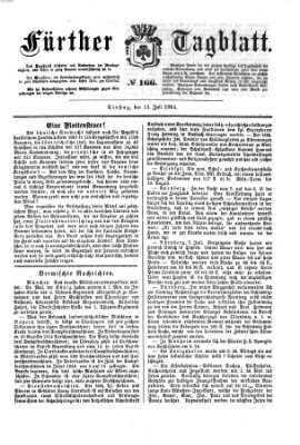 Fürther Tagblatt Dienstag 12. Juli 1864