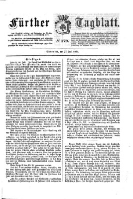 Fürther Tagblatt Mittwoch 27. Juli 1864