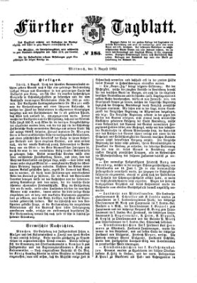 Fürther Tagblatt Mittwoch 3. August 1864