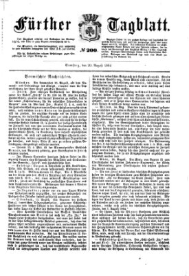 Fürther Tagblatt Samstag 20. August 1864