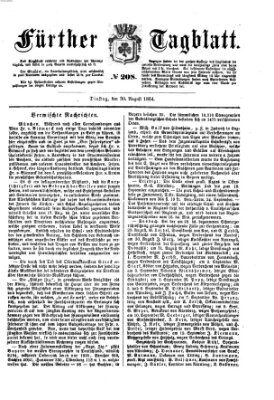 Fürther Tagblatt Dienstag 30. August 1864