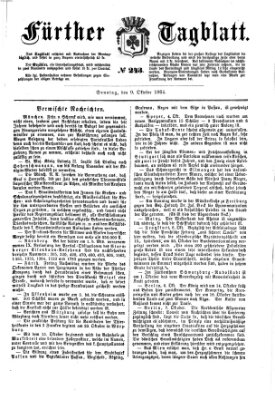 Fürther Tagblatt Sonntag 9. Oktober 1864