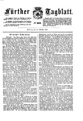 Fürther Tagblatt Freitag 21. Oktober 1864