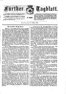 Fürther Tagblatt Sonntag 23. Oktober 1864