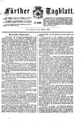 Fürther Tagblatt Donnerstag 27. Oktober 1864