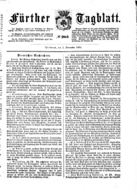 Fürther Tagblatt Mittwoch 2. November 1864