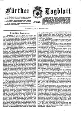 Fürther Tagblatt Donnerstag 3. November 1864